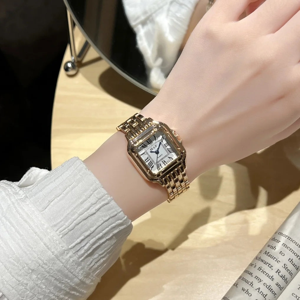 Golden Muse - Stainless Steel Ladies Fashion Quartz Watch