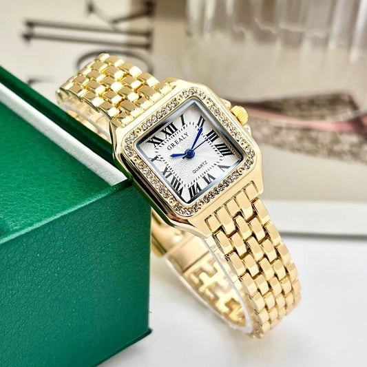 Golden Muse - Stainless Steel Ladies Fashion Quartz Watch