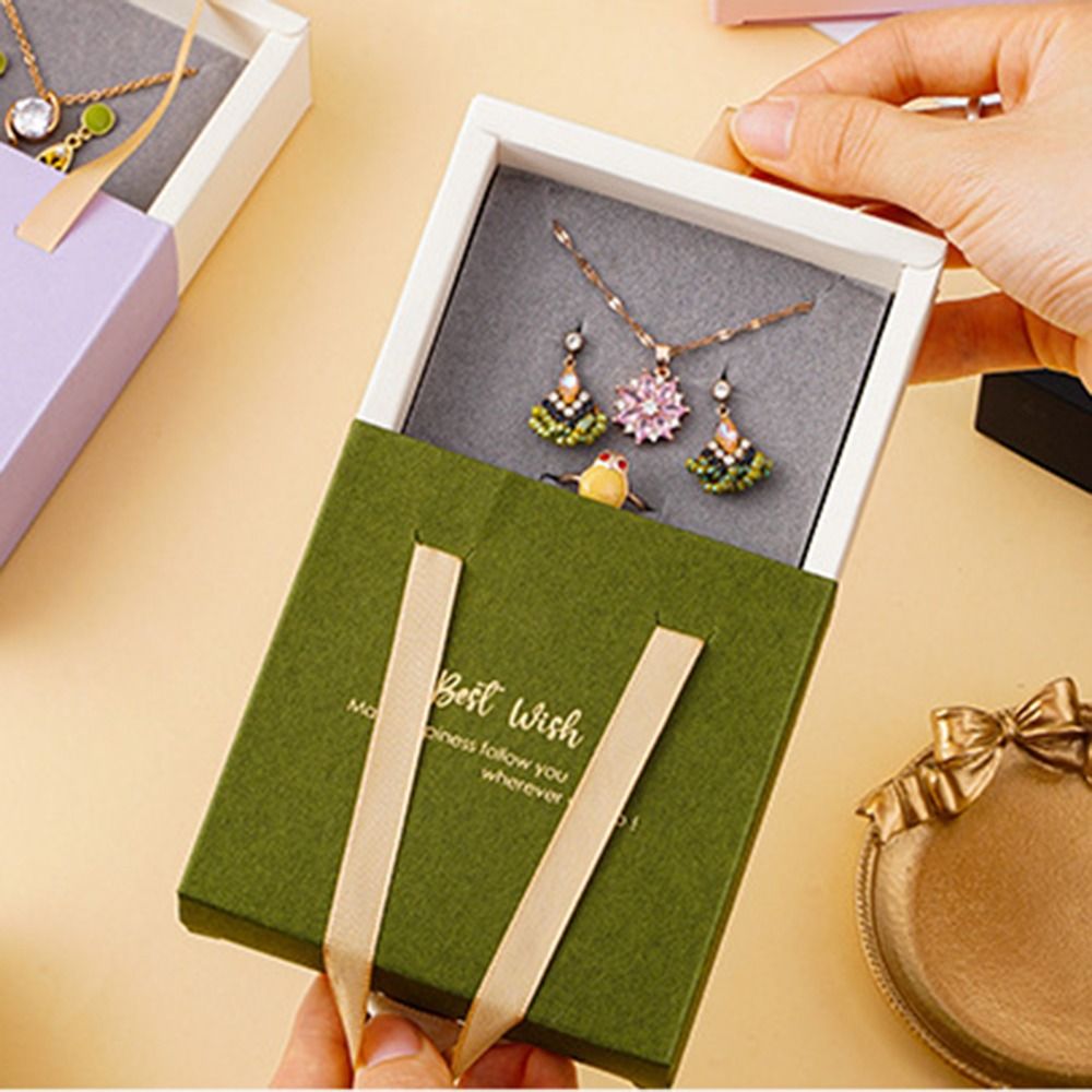 Drawer Jewelry Box Gift For Birthday, Valentine Day, Mother's Day, Father's Day & Christmas
